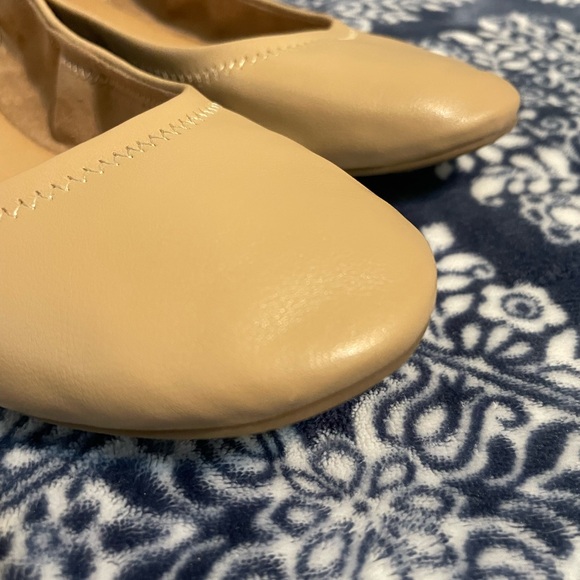 WORN ~8 TIMES Amazon Essentials Ballet Flats in Nude/Taupe/Brown Size 9.5 Women - Picture 5 of 11